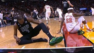Kevin Durant lesionado vs Miami Heat